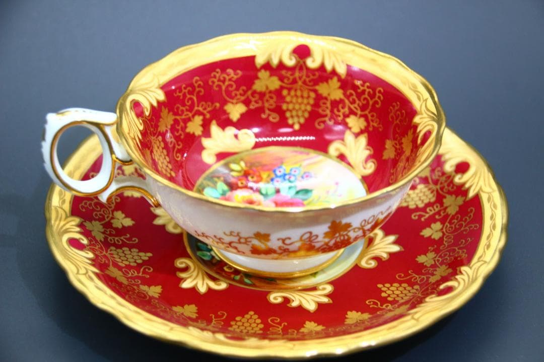 レア ウェッジウッド ARTHUR HOLLAND氏サイン アンティーク トリオ