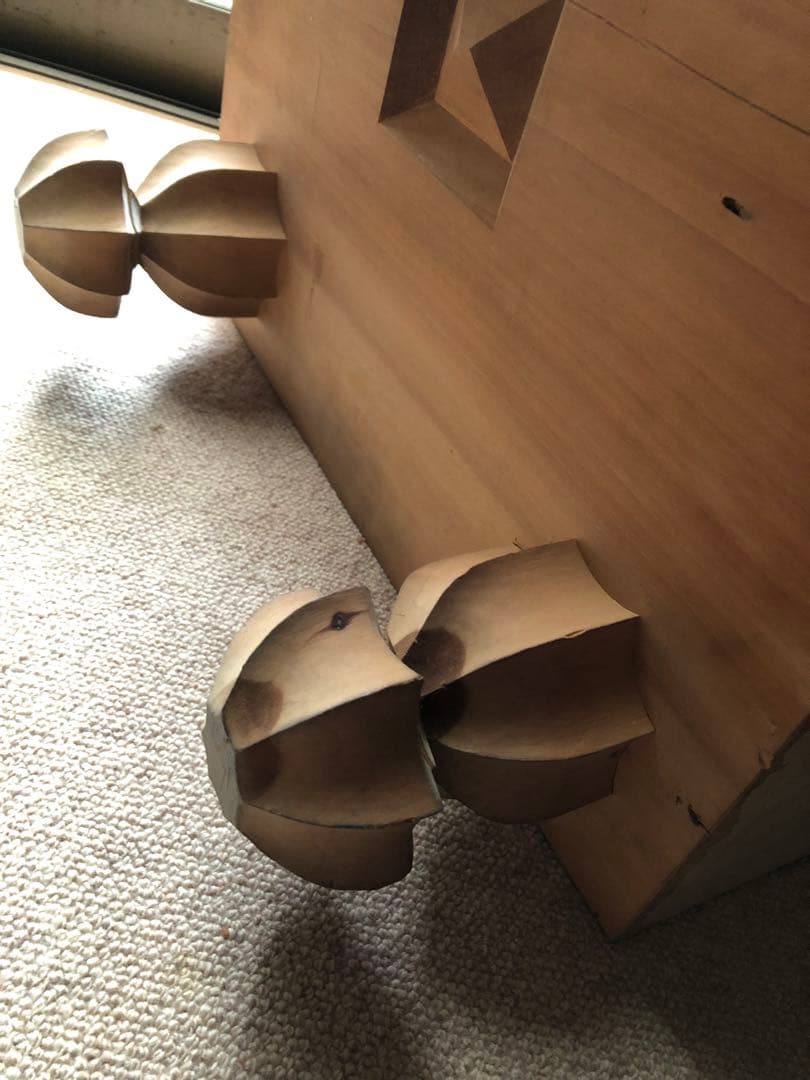 時代　囲碁盤　脚付　カバー付