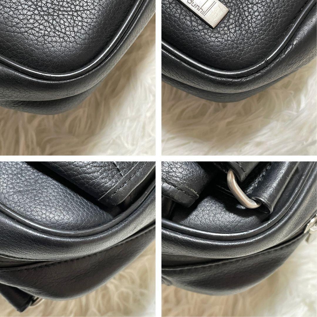 ダンヒル　2way　アボリティーズ　シボ革　オールレザー　ビジネスバッグ　A4可