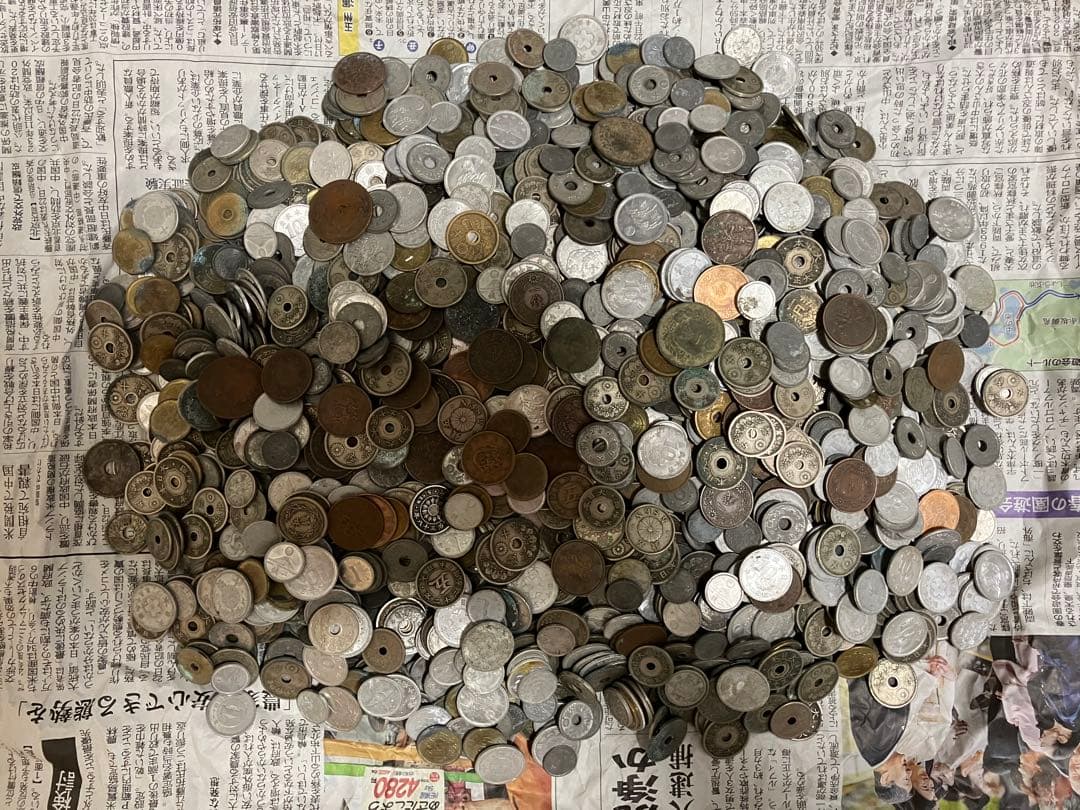 Ｙ　雑銭　日本古銭　硬貨　まとめ　約4.8Kg以上