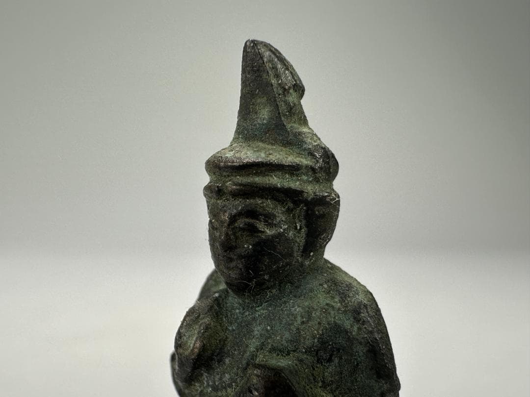 仏教美術　江戸時代　古銅製　観音像　銅仏　豆仏　時代厨子付き　古仏