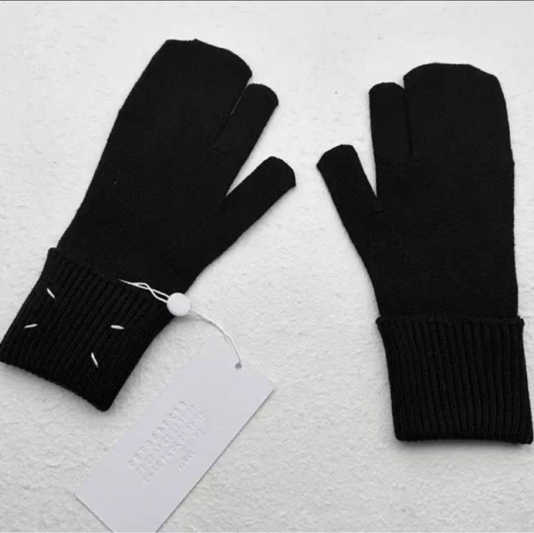 MaisonMargielaメゾンマルジェラ タビ 手袋 グローブ ブラック