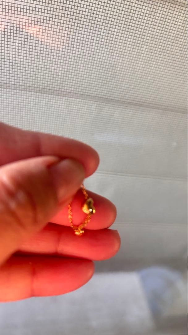 アクセサリー K18 Chain Ring, Adjustable Size