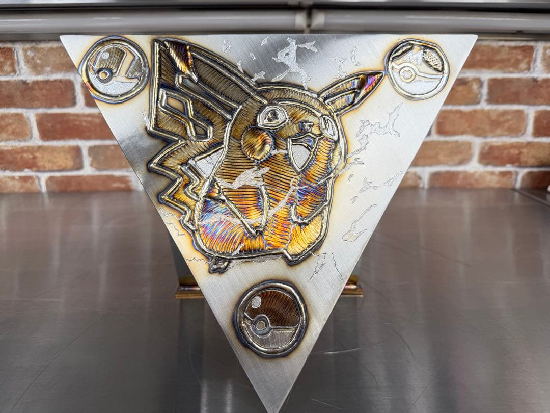 【溶接アート】★黄色い怪獣★オリジナルデザインステンレス製★