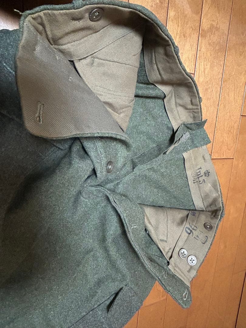 スウェーデン軍　M39ウールカーゴパンツ　軍パン　サバゲー　実物　グレー