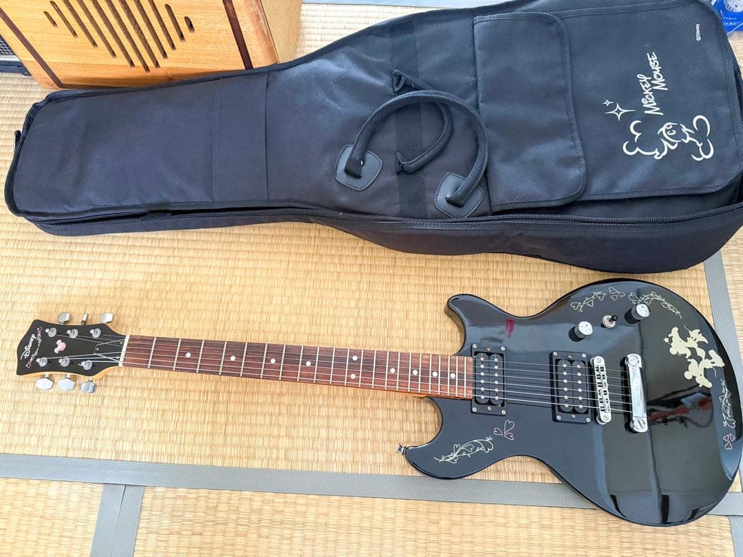 Disney エレキギター ブラック ミッキー
