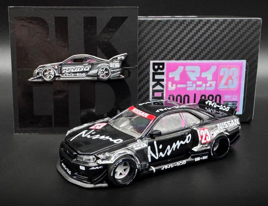 ミニカー Kaido House BLKLTD GT-R(R34) KHMG105