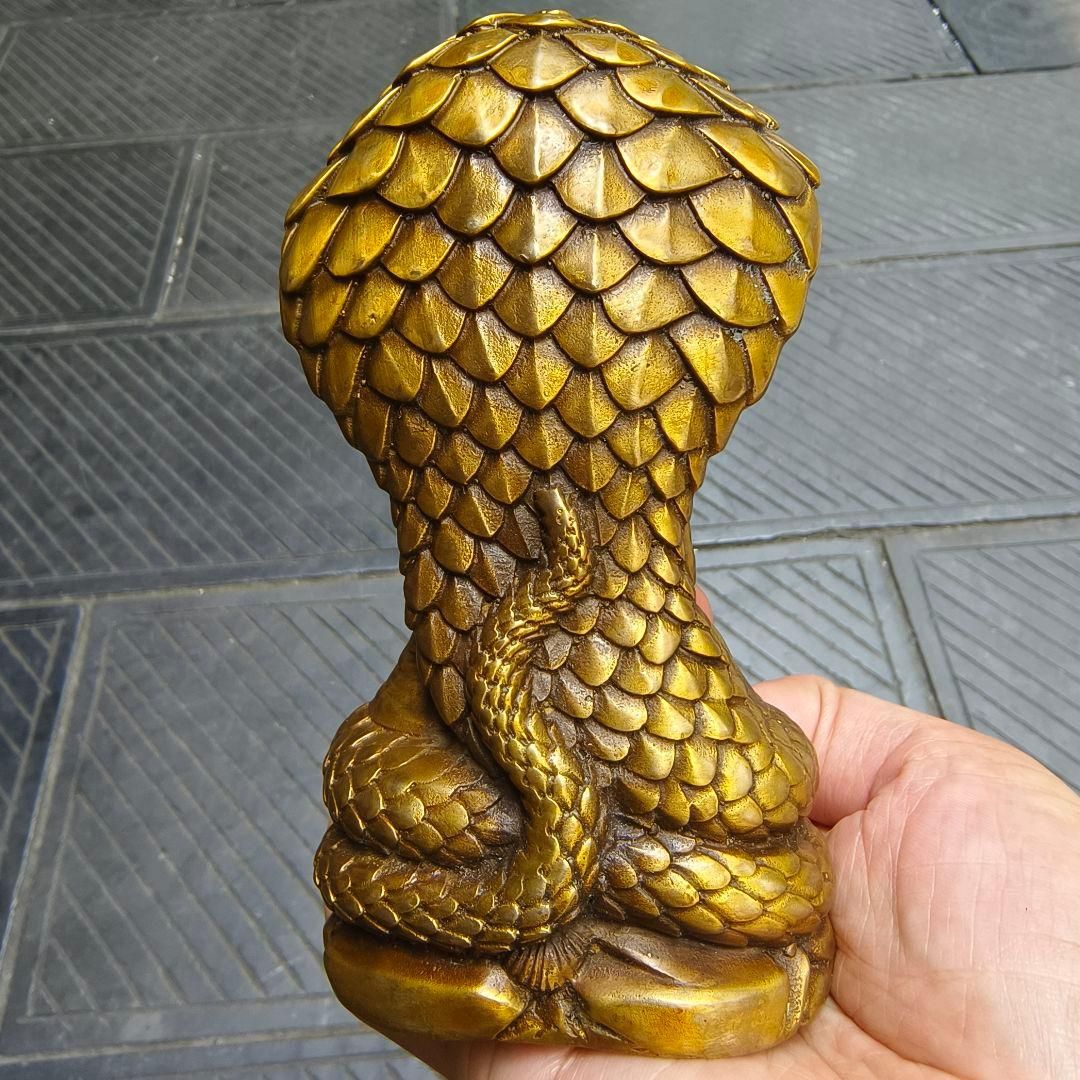 仏教美術 仏像 蛇護仏陀銅像 釈迦牟尼仏仏像 銅製品 工芸品 置物