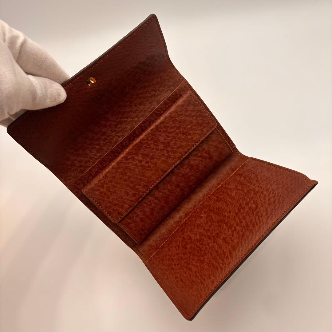 【鑑定済み】ルイヴィトン✨モノグラム✨エテュイパピエ 三つ折り財布