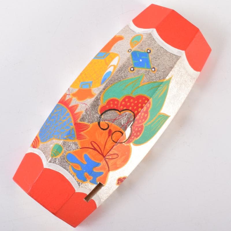 茶道具　宝尽し蒔絵　ぶりぶり香合　在銘　共箱　V　7082