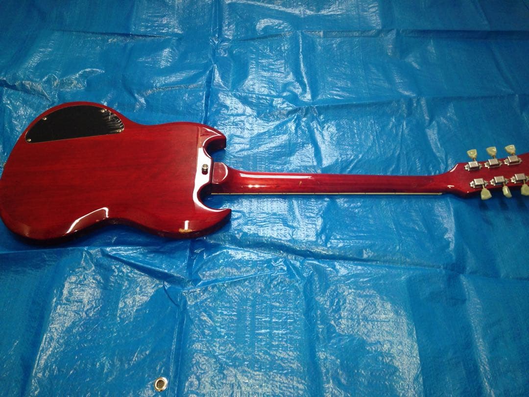 ジャンク Blitz SGスタイル エレキギター レッド