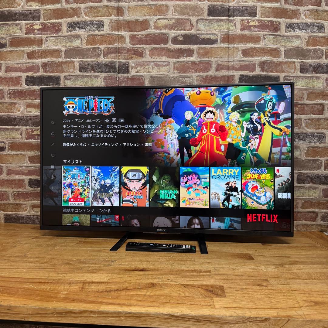 SONY 43V型 4K 液晶テレビ BRAVIA KJ-43X8500G