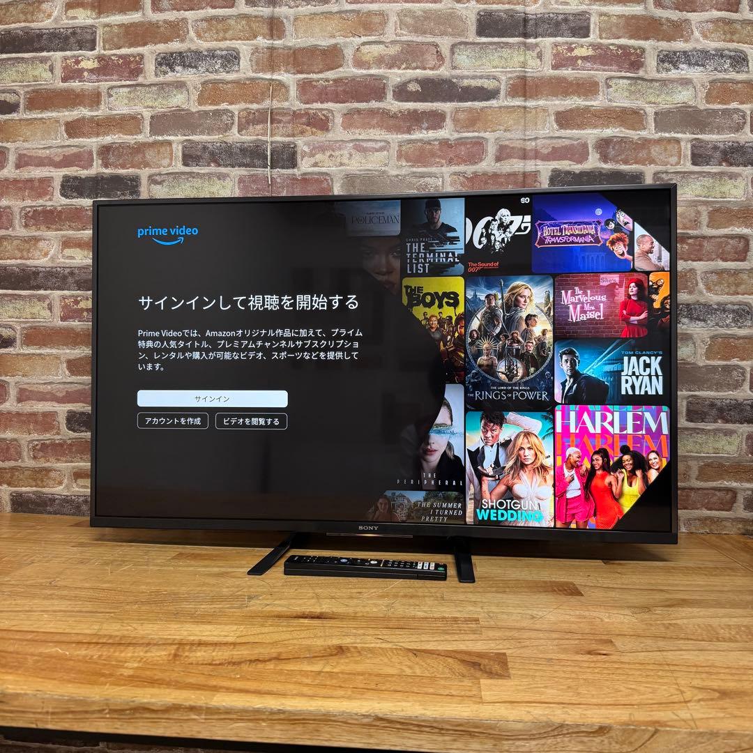 SONY 43V型 4K 液晶テレビ BRAVIA KJ-43X8500G