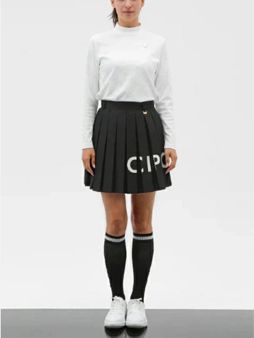 新品　CPG GOLF スカート　プリーツ　ストレッチ　ブラック　サイズ3