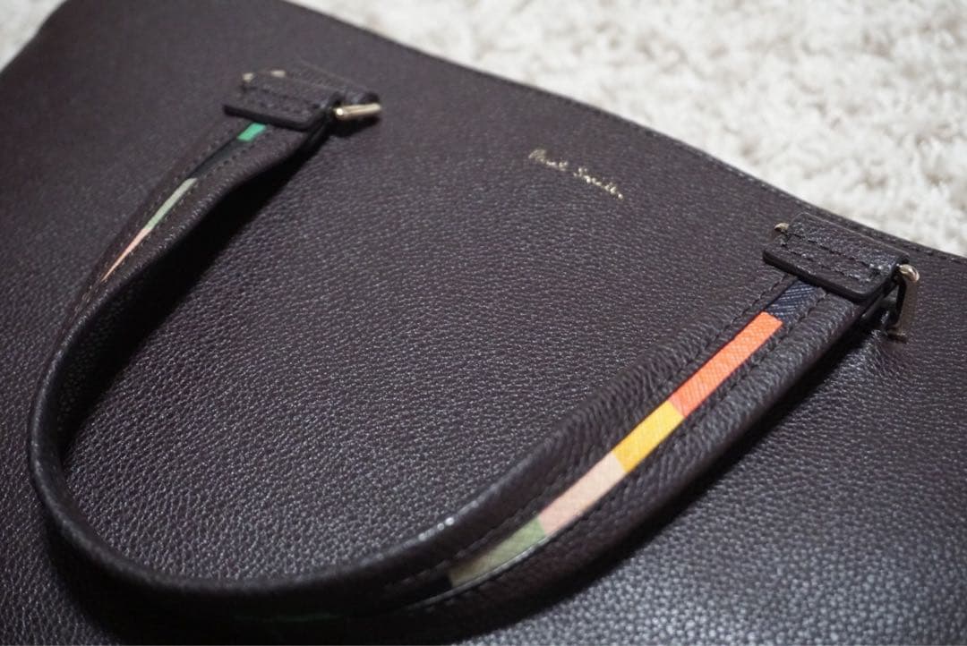 ダークブラウン レザー ビジネスバッグ