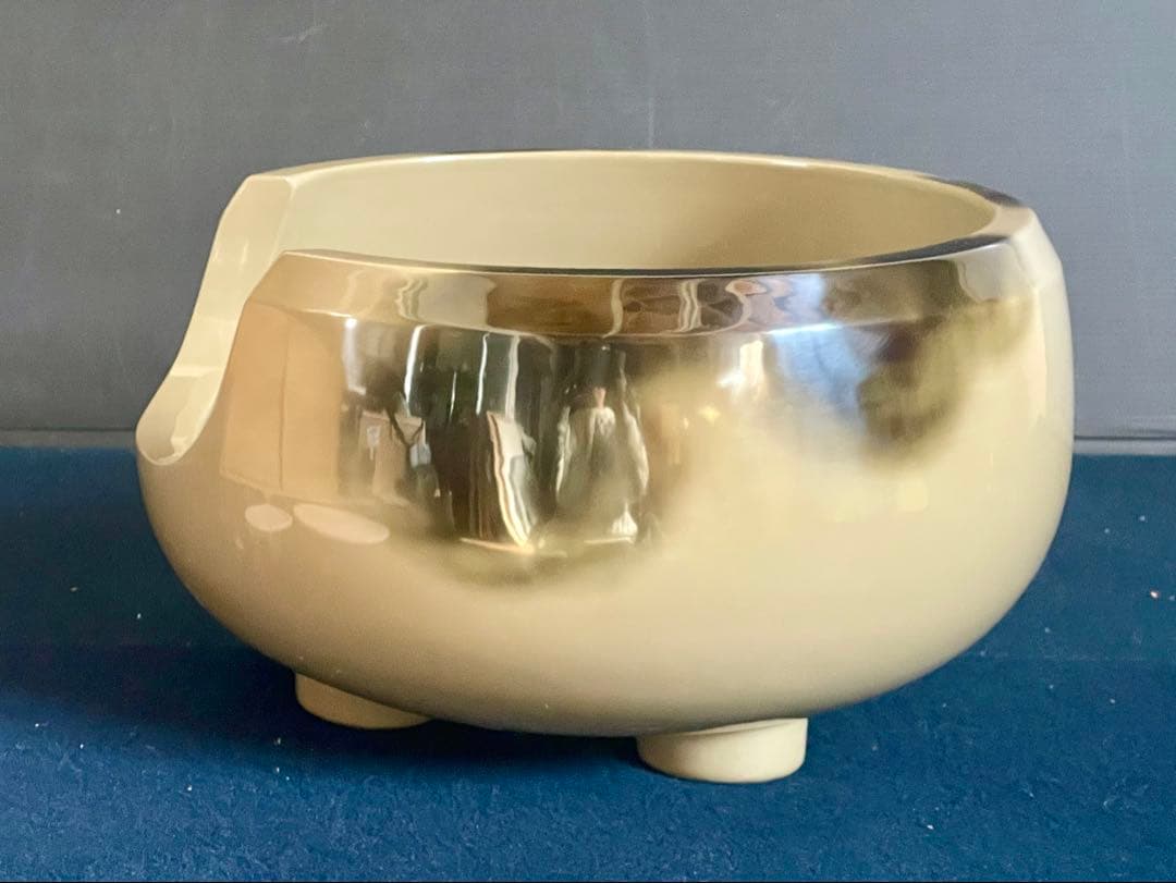 割引‼️「祖」 雲華焼 道安風炉 崇雲作 底瓦 前瓦 尺二寸 茶道具（1030あ）