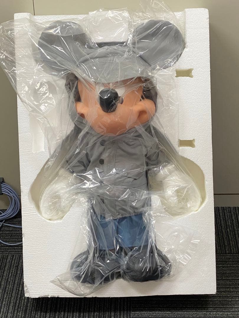 【新品未使用2002年製】ヴンテージミッキーマウス特大フィギュア香港製★未展示品