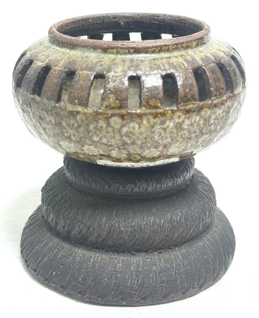 飴釉 古香炉 時代物 古美術 ウブ品 入手困難 骨董 旧家蔵出しWWTT168