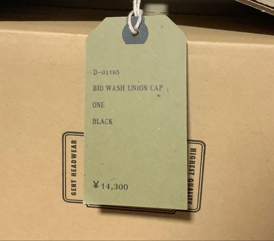 帽子 BIO WASH UNION CAP - BLACK