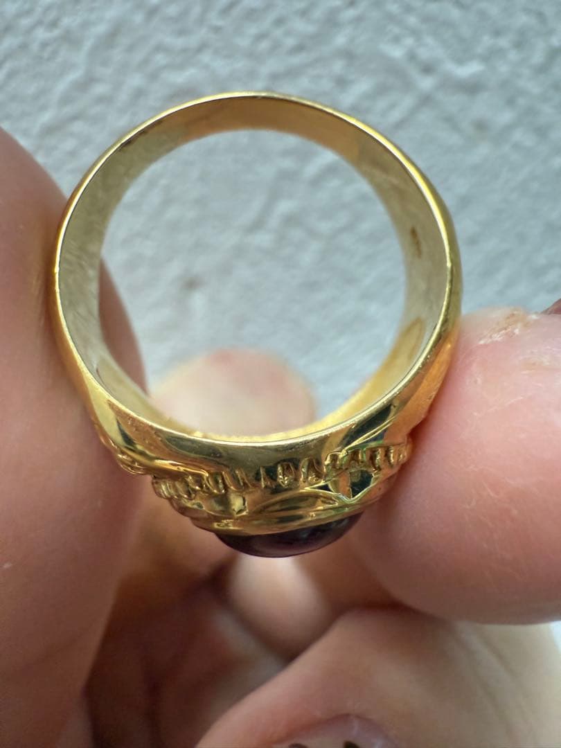 刻印ありK18 指輪