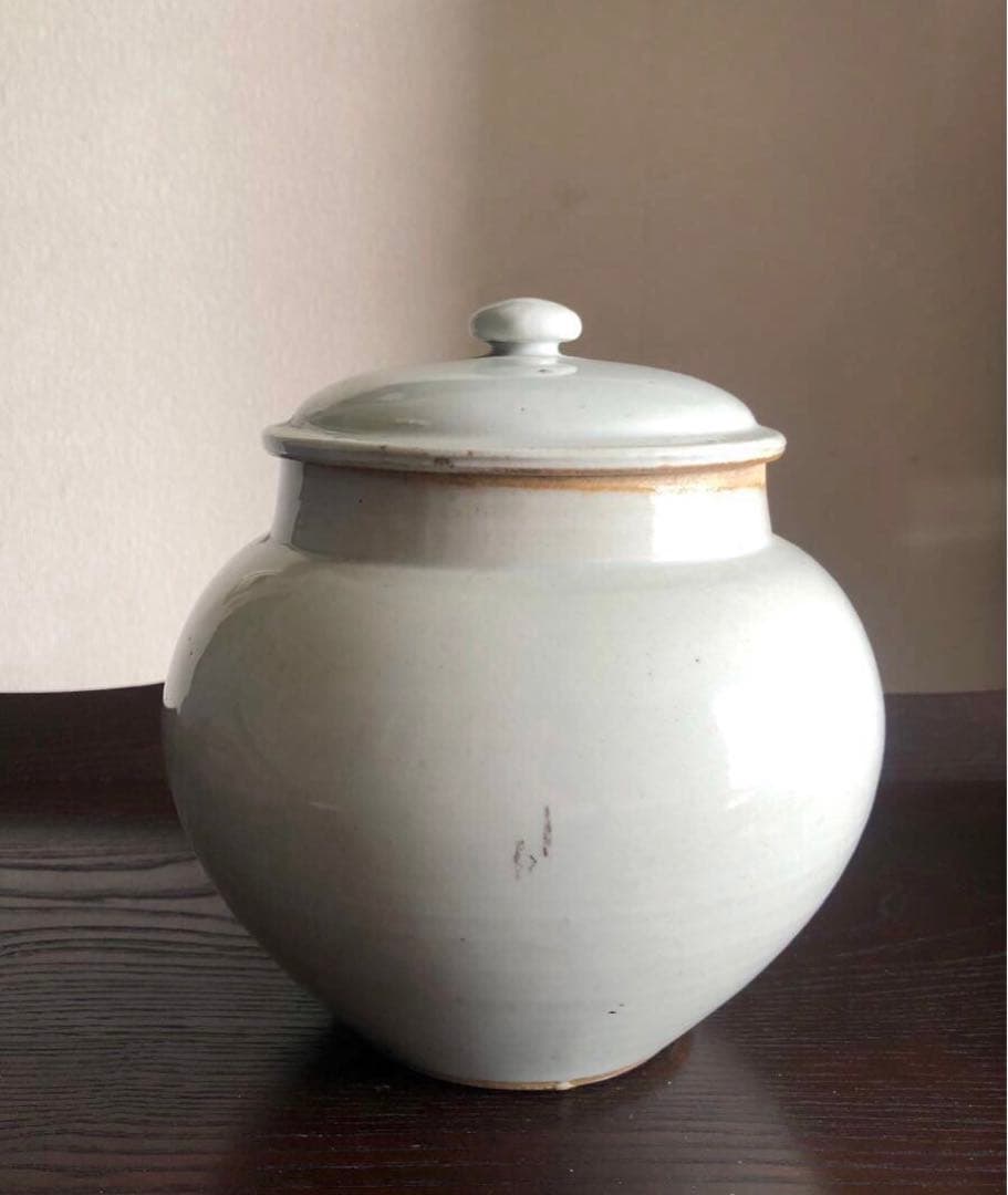 時代 古伊万里 白磁壷 蓋物 アンティーク 骨董 古道具 古民藝