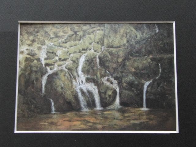 澤野文臣、【渓】、希少な額装用画集より、新品額装付、状態良好