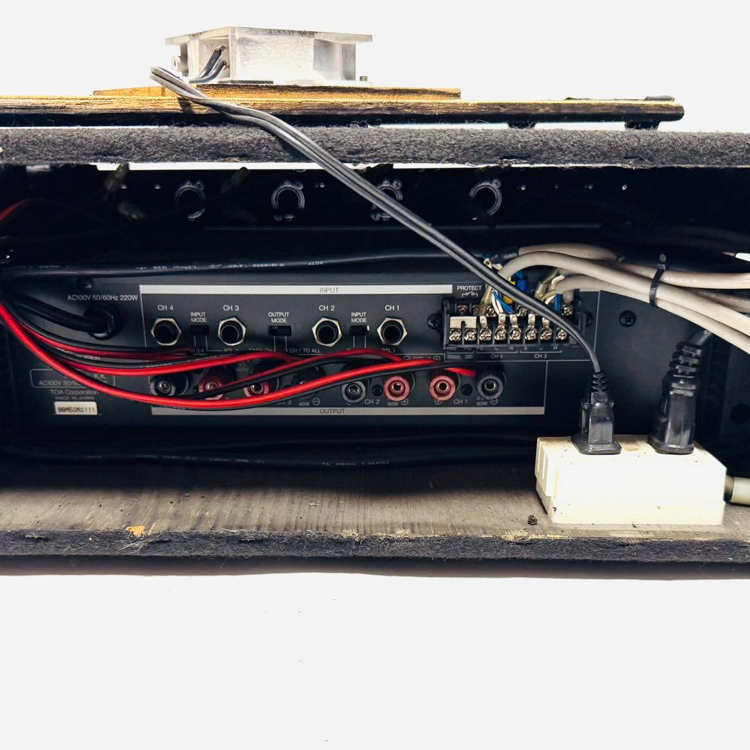 TOA マルチチャンネル パワーアンプ P-60F XLR入出力パネル搭載