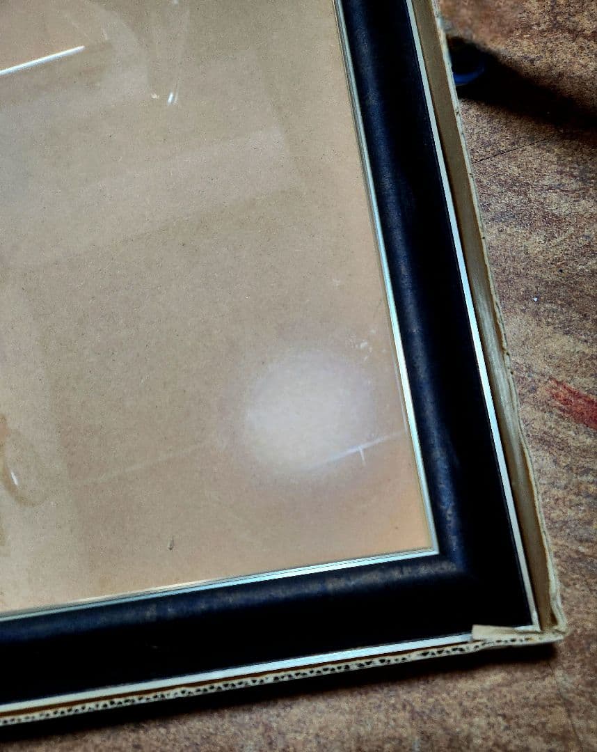 【F20号】木製油彩額縁ブラックフレーム