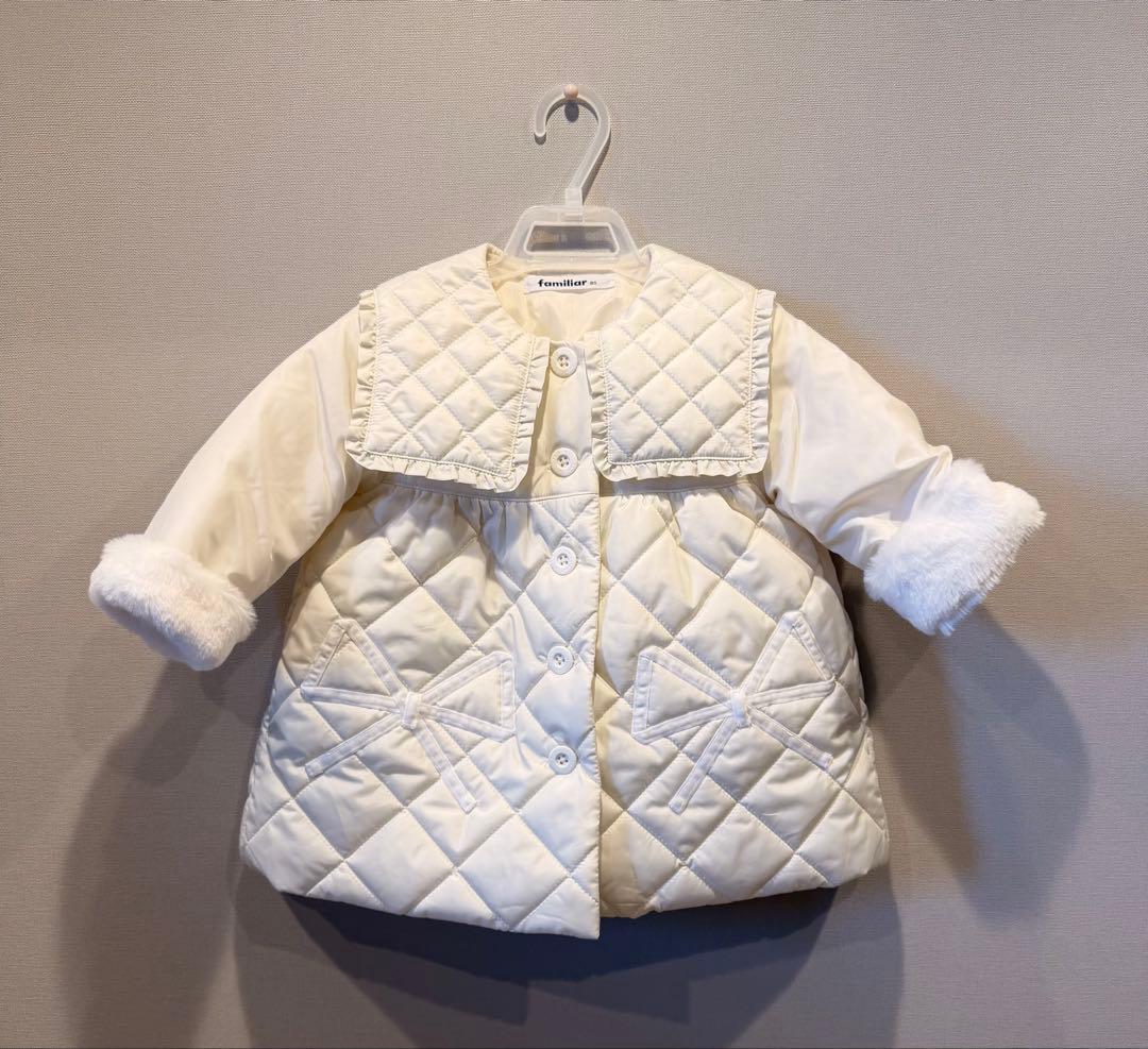 連休値下げ　familiar完売　ショートコート　80cm