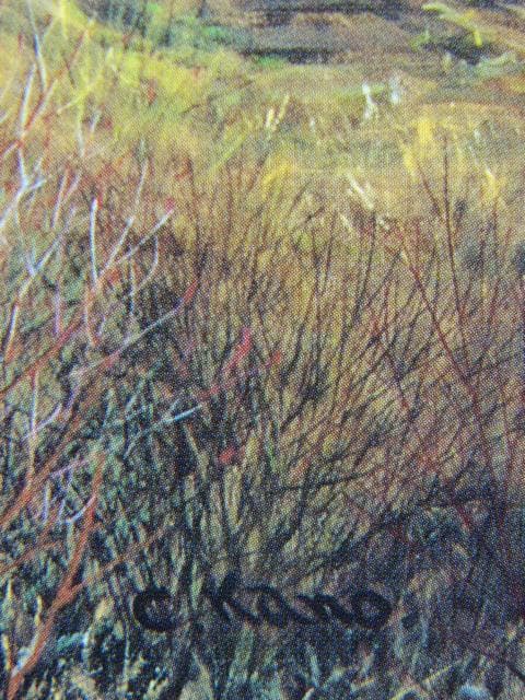 加納睦久、陽春上矢作、希少な画集より、新品高級額・額装付