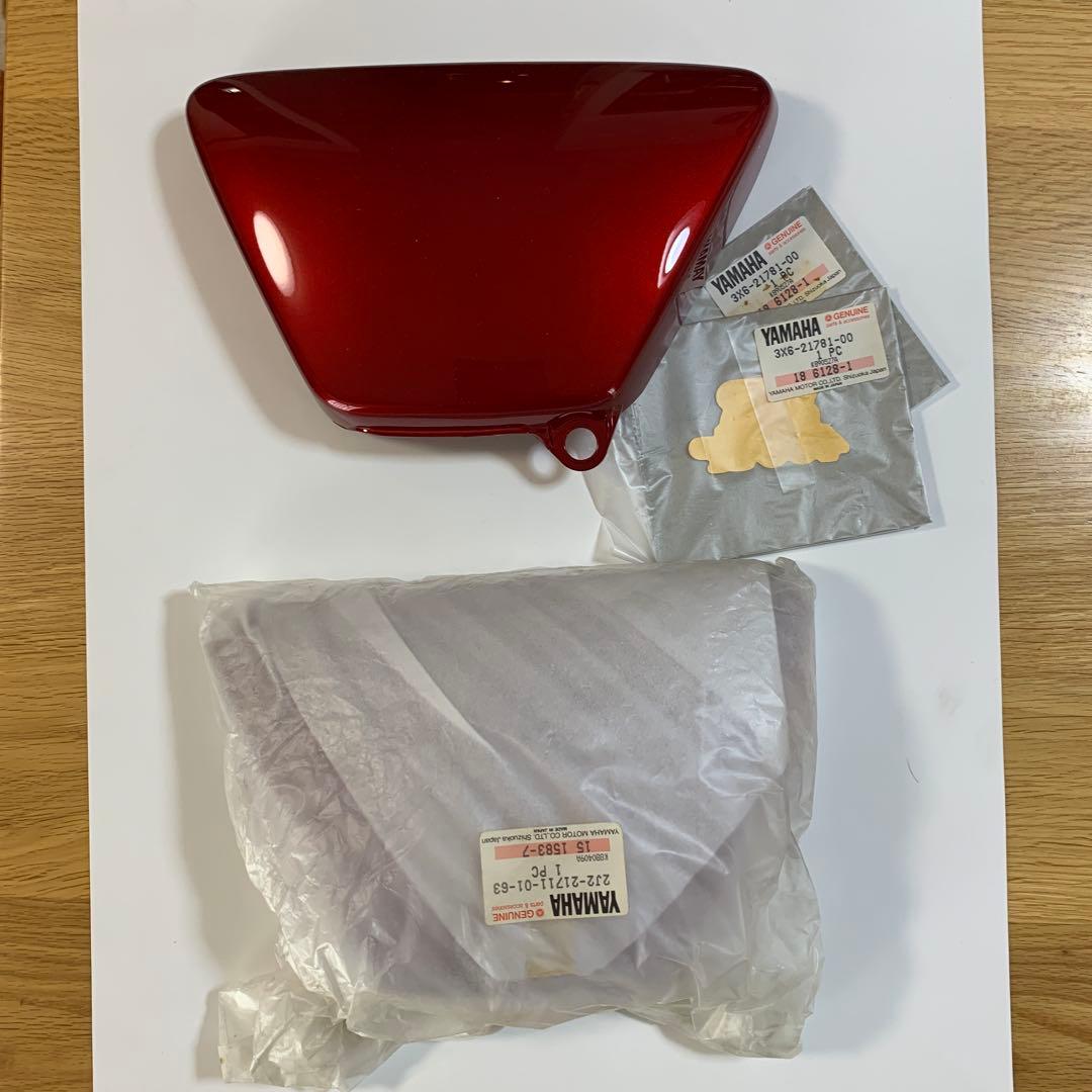 ヤマハSR400SP タンク、サイドカバー、ナンバープレートケース