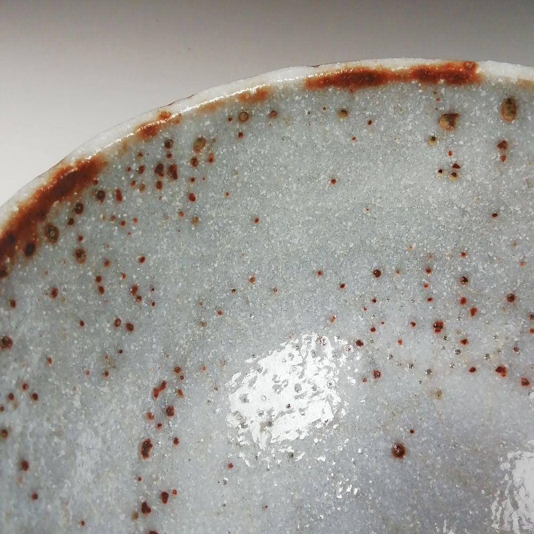 Ｔ６１２　茶碗　『御題　志野茶碗』『王子窯　加藤寛治 作』　共箱　抹茶碗　茶道具