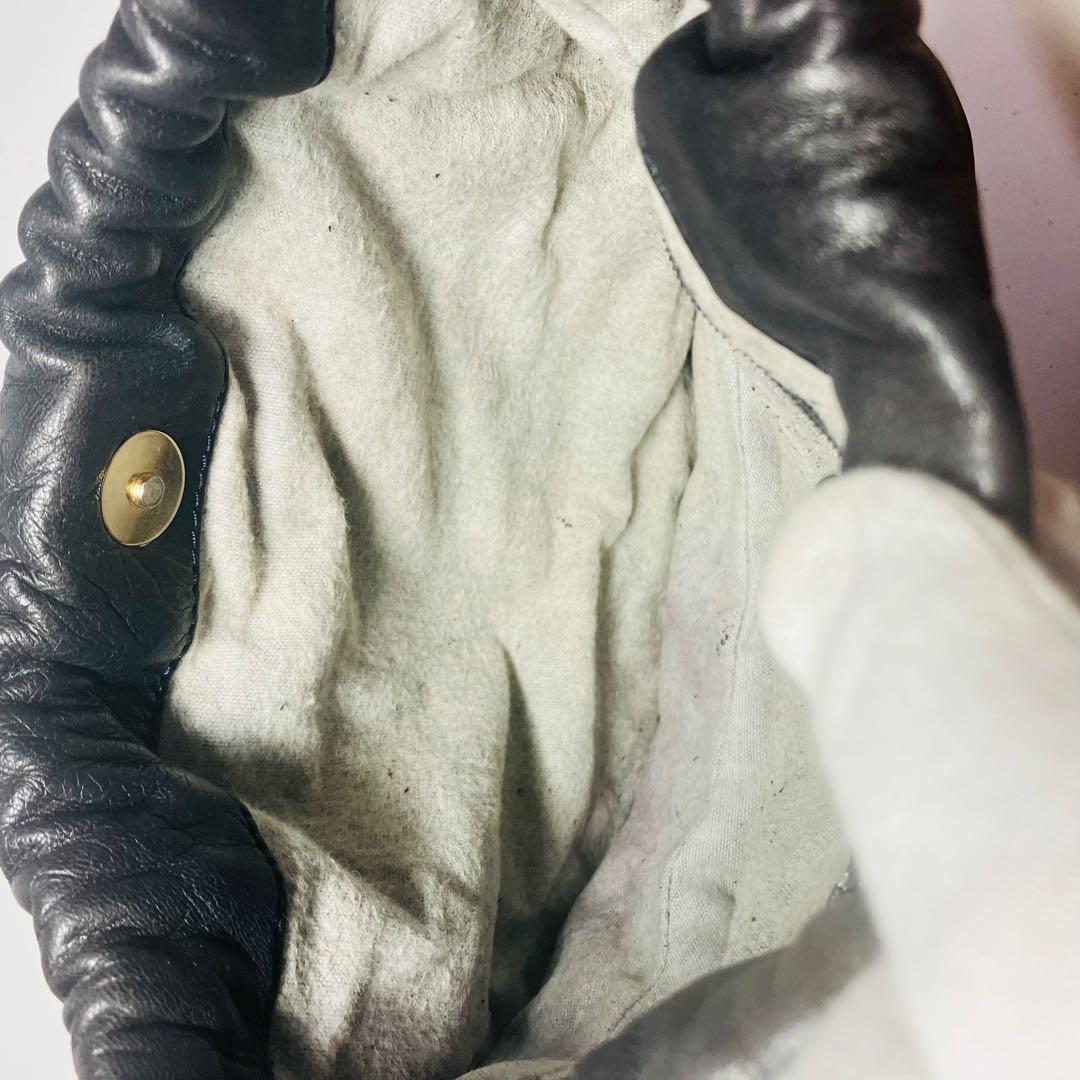 あゆ玉LOEWE ロエベ ショルダーバッグ ナッパレザー アナグラム 巾着