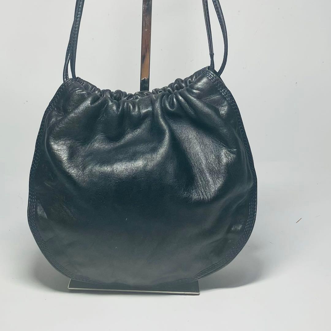 あゆ玉LOEWE ロエベ ショルダーバッグ ナッパレザー アナグラム 巾着