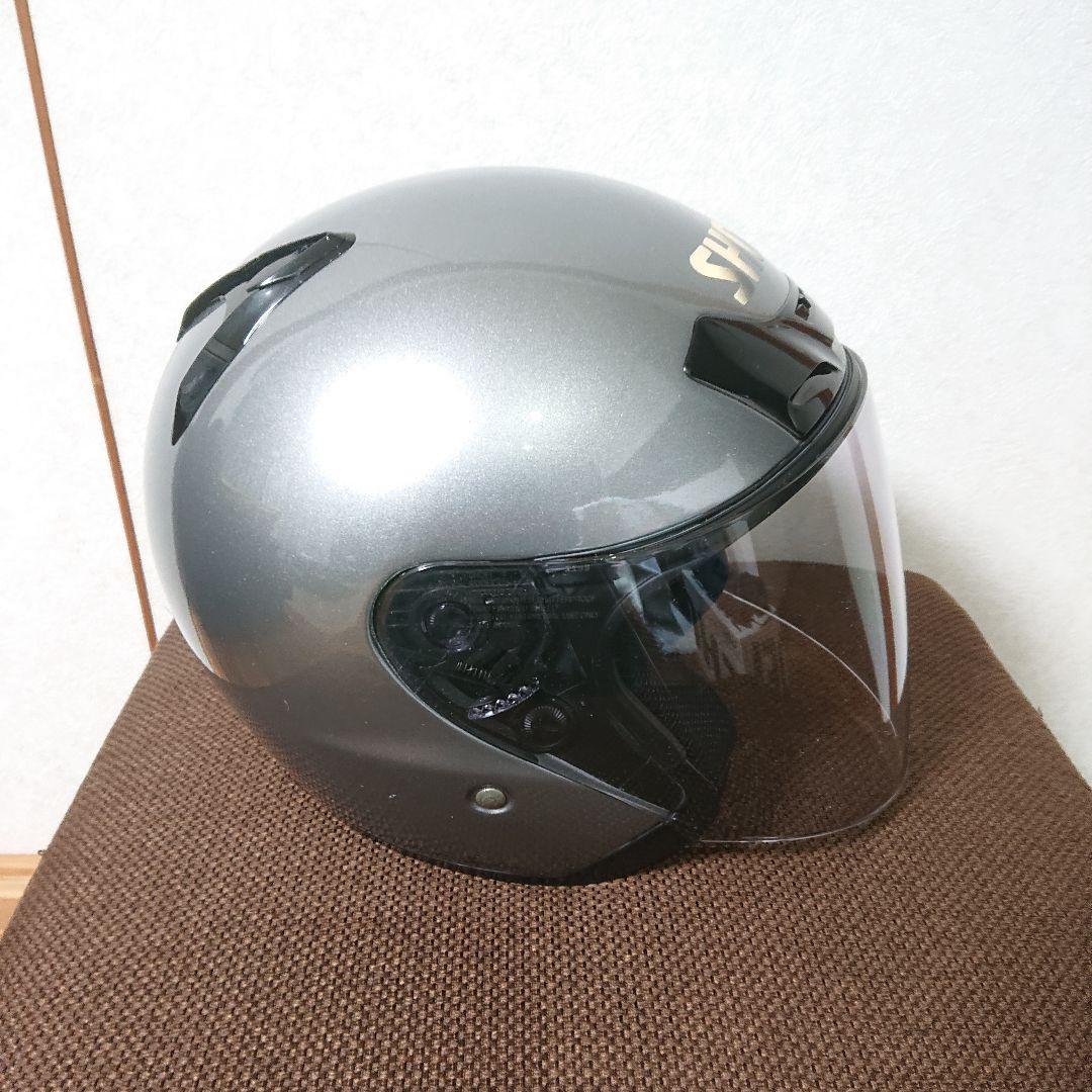 美品　SHOEI ジェットヘルメット　J-Force ディープシルバー　Lサイズ