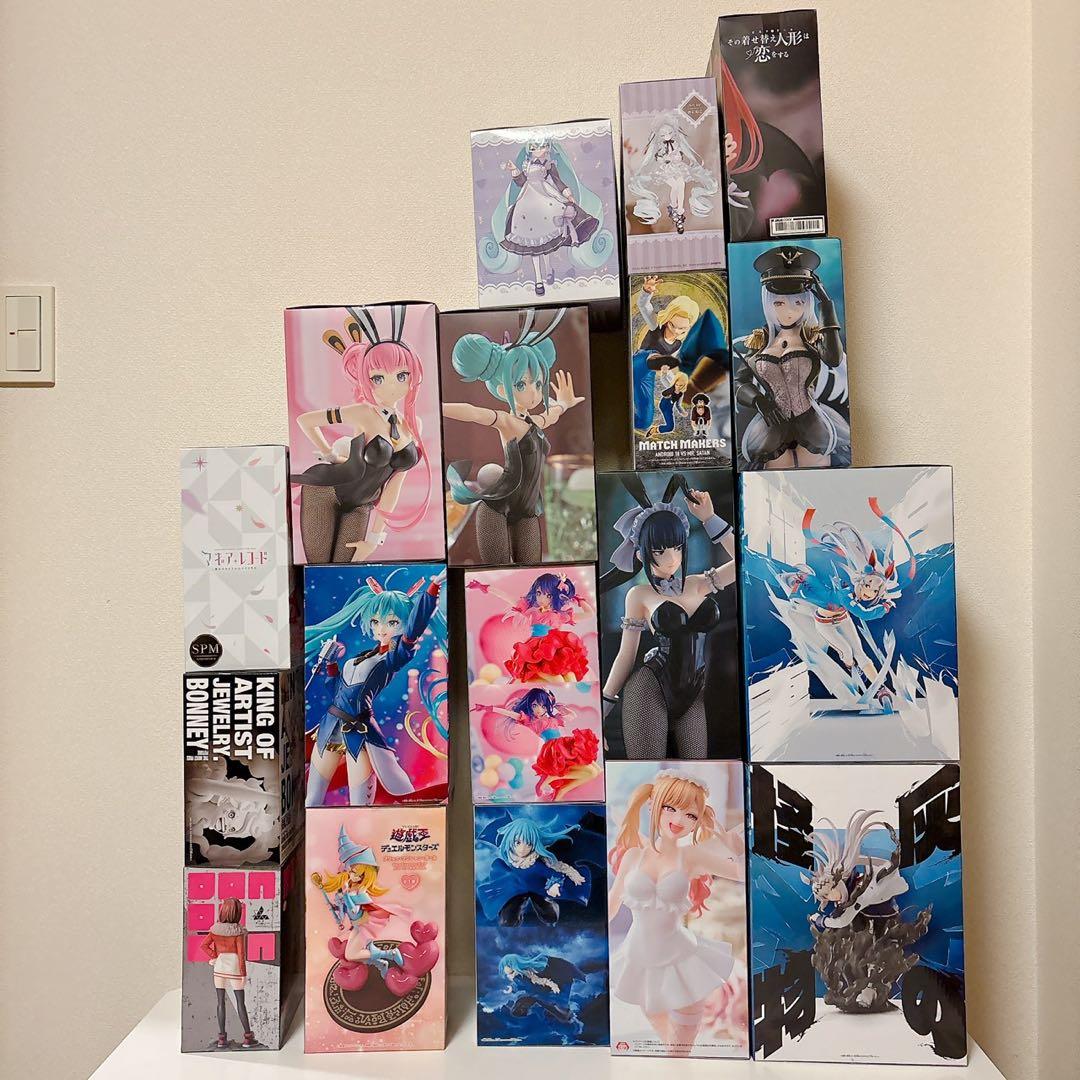 新品未開封 フィギュア18種 初音ミク・巡音ルカ・喜多川海夢・ナーベラル ほか