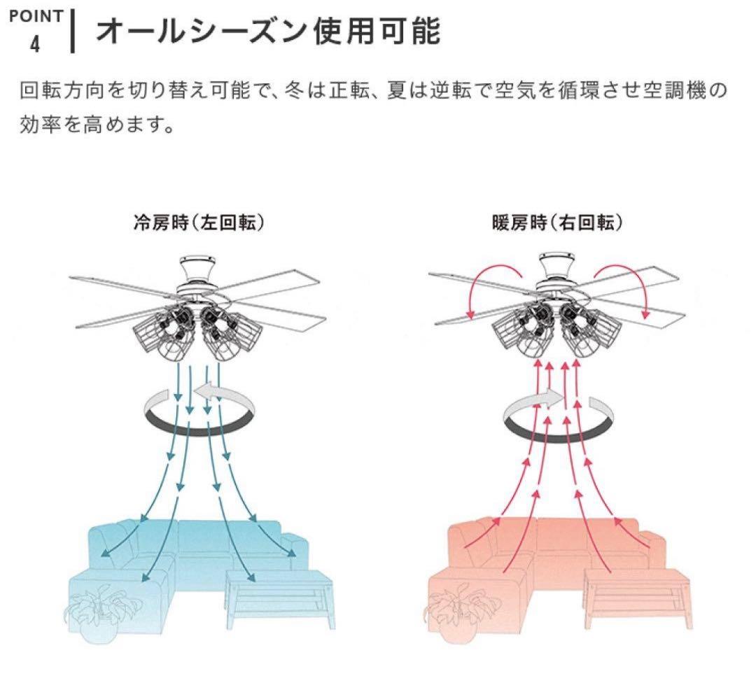 【新品】JAVALO ELF シーリングファン 6灯 LED JE-CF048