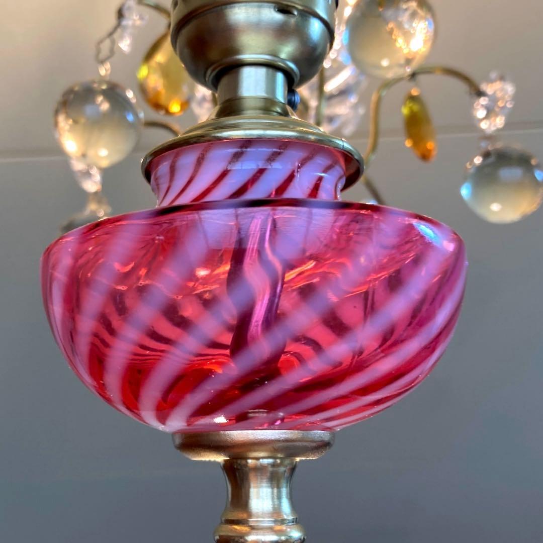 フェントン（ダイヤモンド）1940年　ランプスタンド　オパールセント