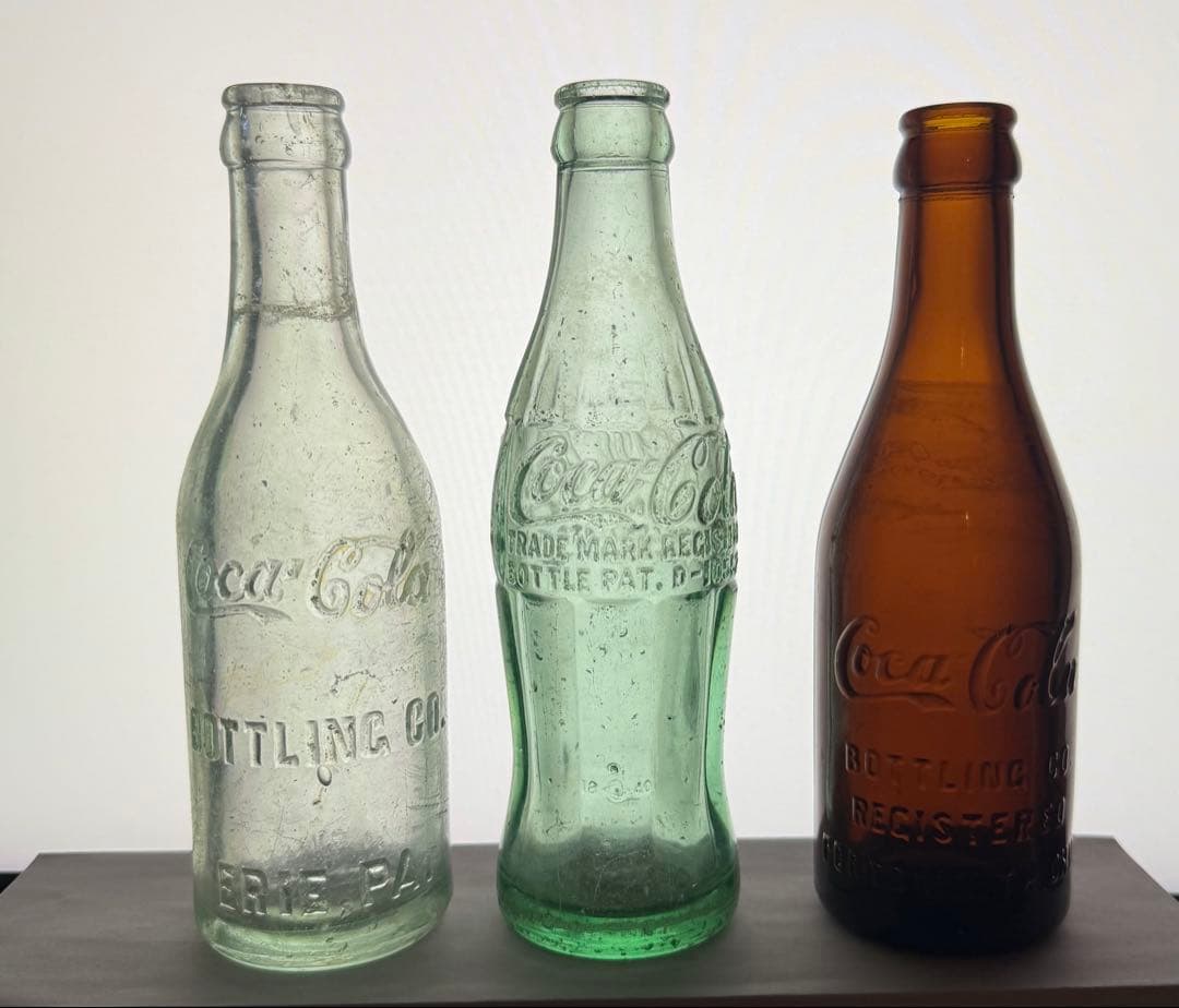 C1⭐︎秘蔵品⭐︎1910年代 Coca Cola ストレートサイドボトル
