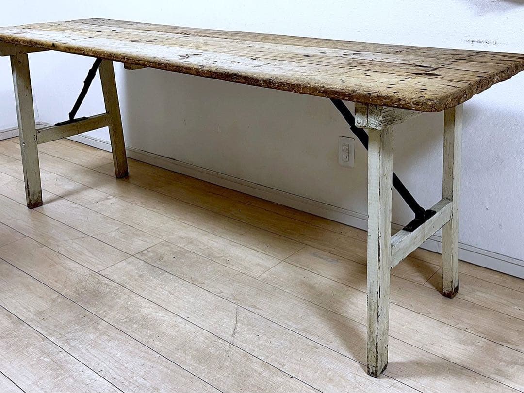 1900～1910年頃フランスアンティーク フォールディングテーブル 折りたたみ