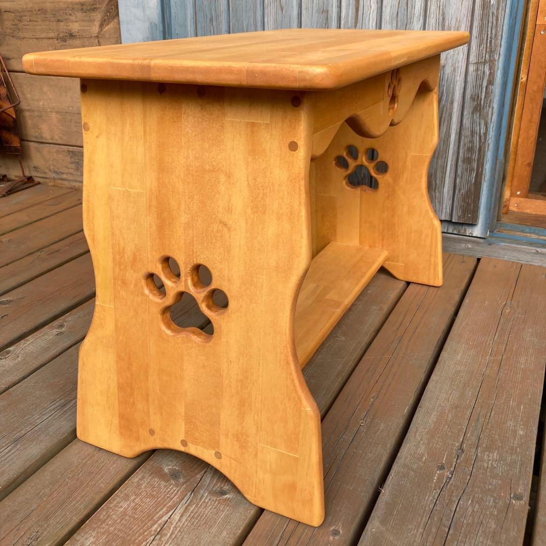 ninaさま専用ページ♡ カントリーハート　ベンチ型スツール　肉球