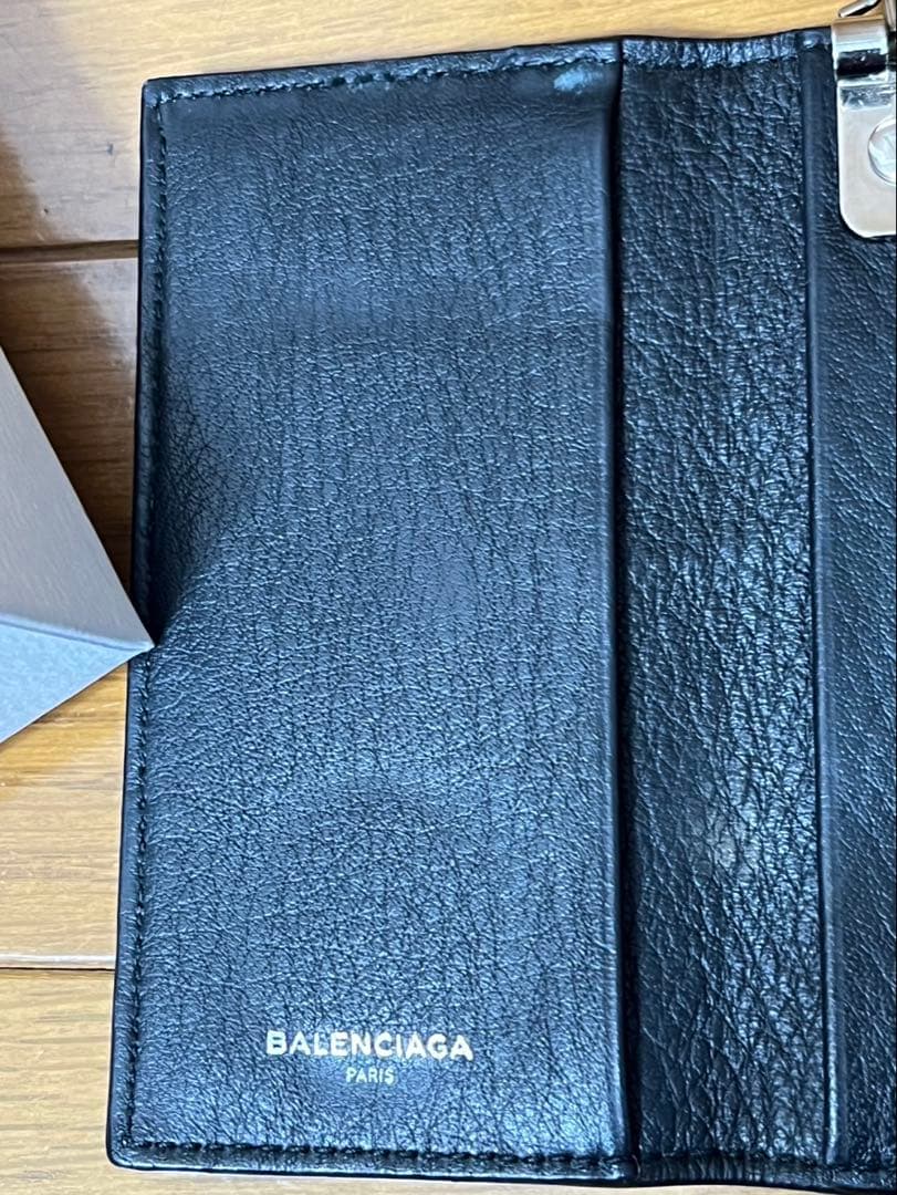 k*k様 【美品】 BALENCIAGA ブラックレザーキーケース