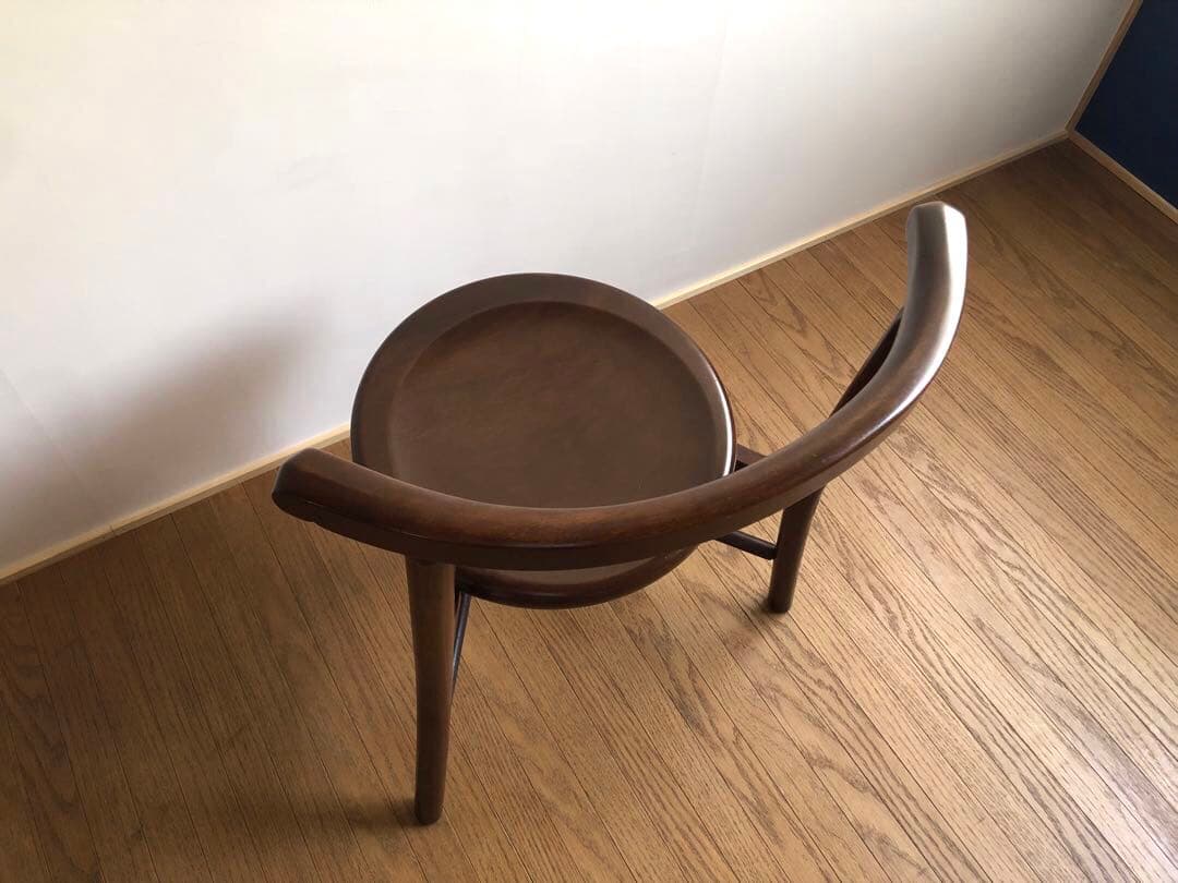 吉田璋也 三脚椅子 希少民芸家具 河井寛次郎 辰巳木工 柳宗悦 バーナードリーチ