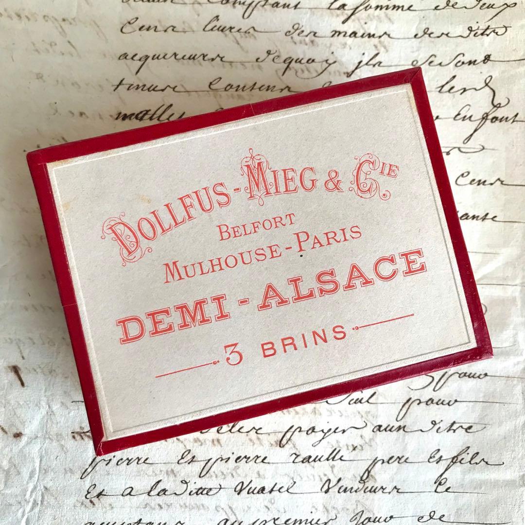 フランス アンティーク 箱入り 糸巻き ソーイング メルスリー