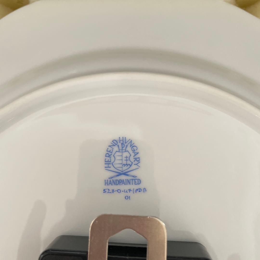 Herend 花柄陶磁器時計