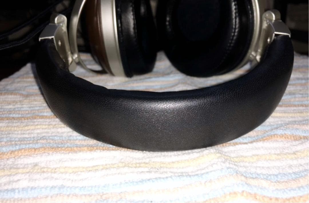 【専用】　交換用本革ヘッドバンド部品提供　FOSTEX　黒