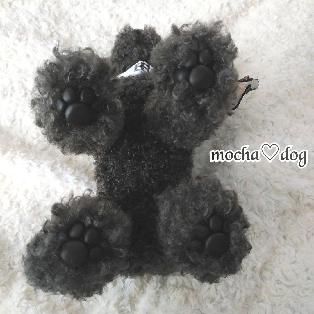 ＊mocha♡dog ＊ プードル(シルバー)☆ぬいぐるみわんこ teddy 犬
