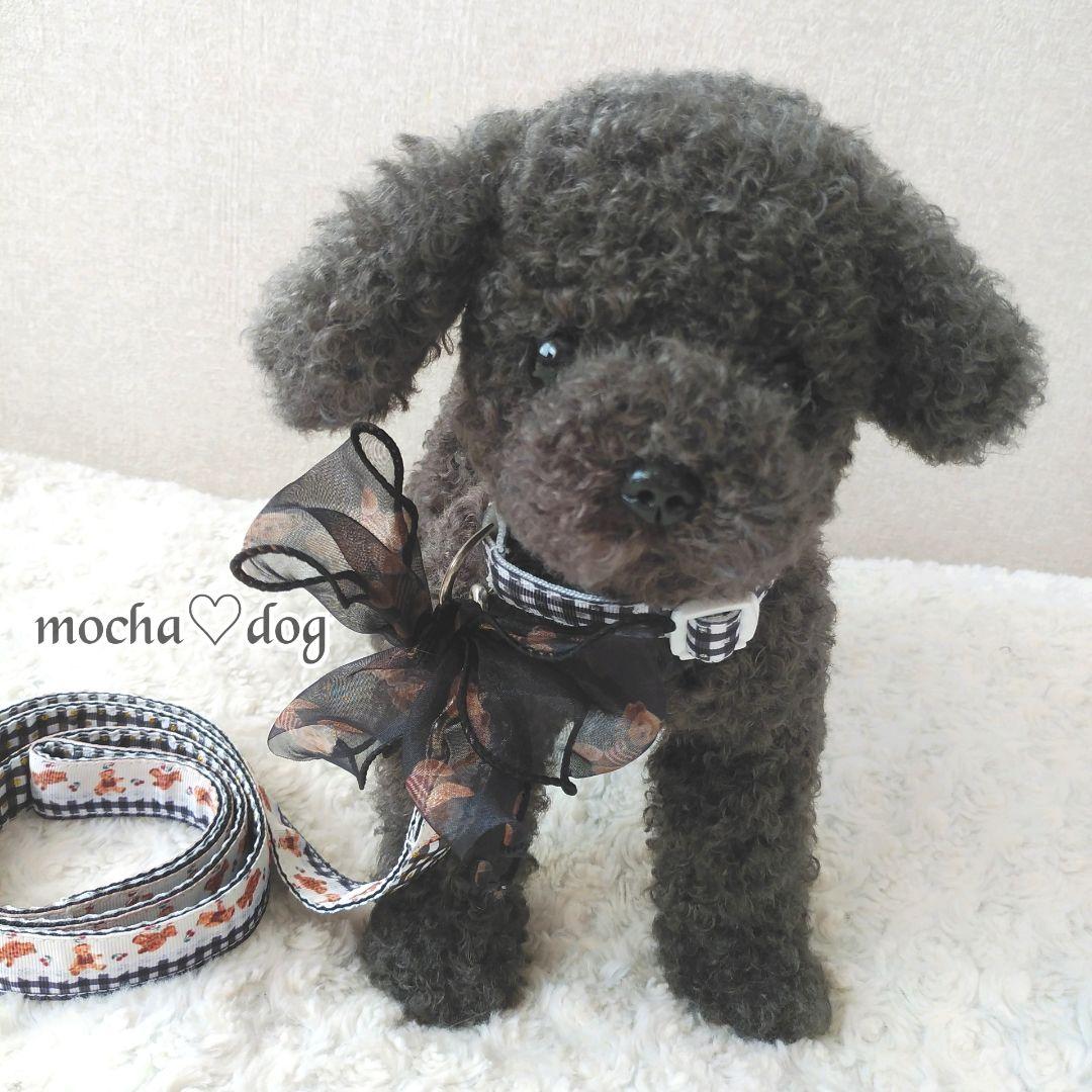 ＊mocha♡dog ＊ プードル(シルバー)☆ぬいぐるみわんこ teddy 犬