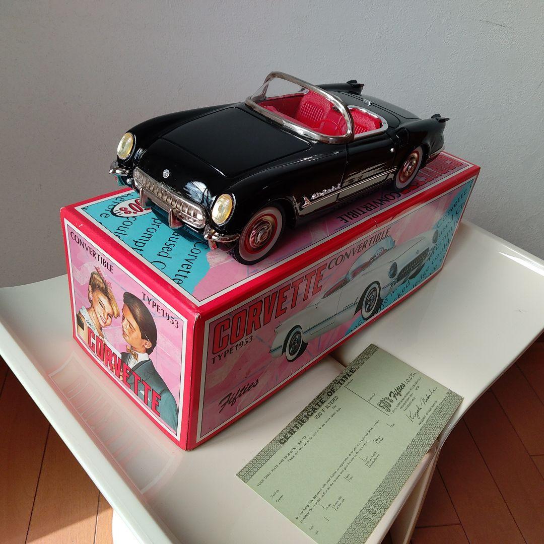 当時ブリキ50sコルベットコンバーチブル 1953年型箱入りロカビリー