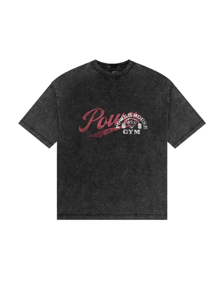 LÝFT × POWER HOUSE GYM ビッグ　Tシャツ　ブラック　L